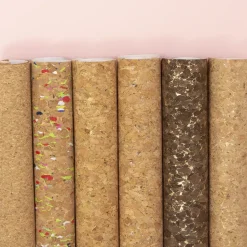 Tela Para Encuadernar Corcho Silver Sparkle Craftelier 35x50cm