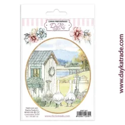 Tela para Scrapbooking y Cartonaje Estilo Campestre 12x17cm