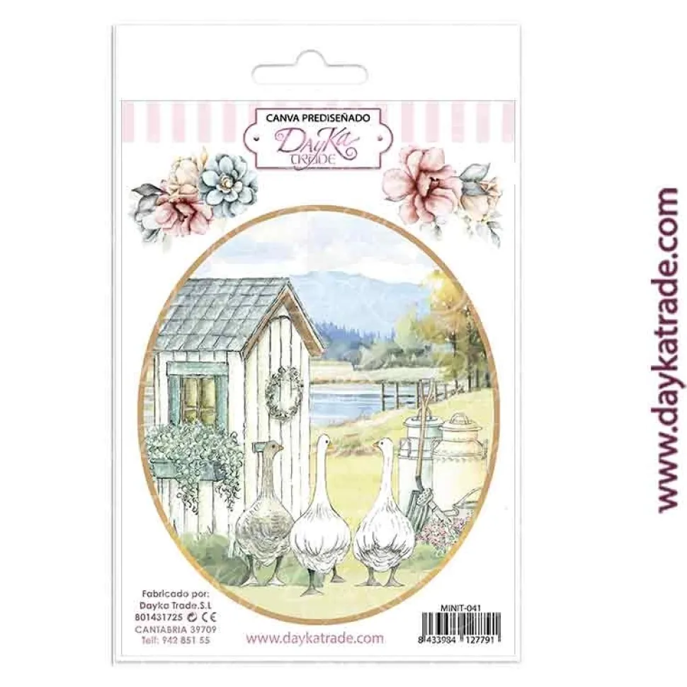 Tela para Scrapbooking y Cartonaje Estilo Campestre 12x17cm