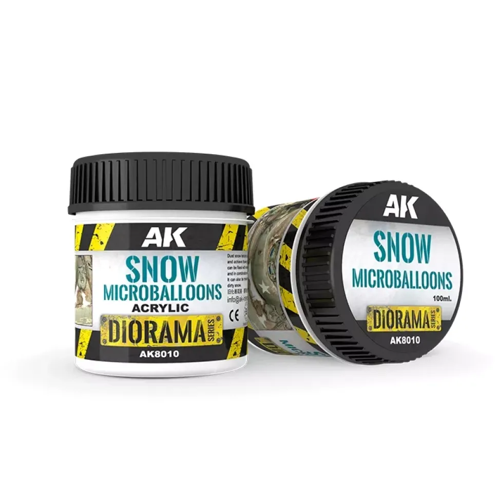Textura Snow Microballoons Diorama AK Interactive 100ml