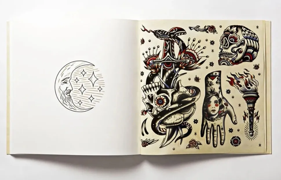 The Tattoo Flash Colouring Book