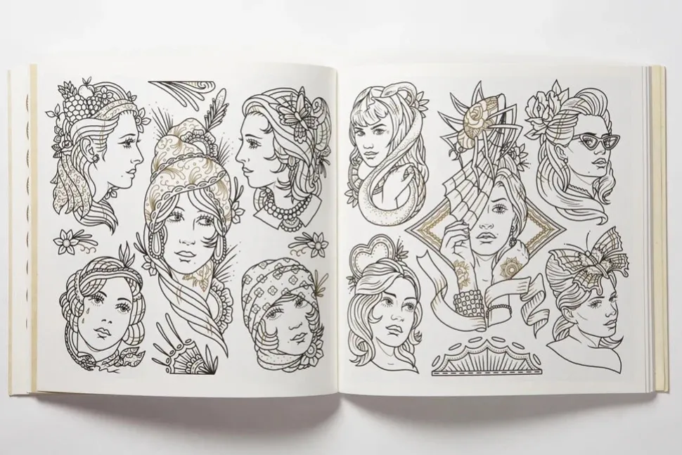 The Tattoo Flash Colouring Book