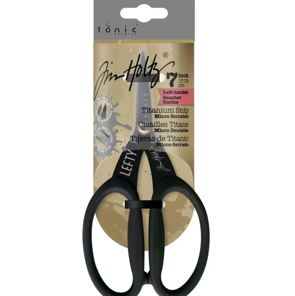 Tijeras microserradas para zurdos Tim Holtz 17cm