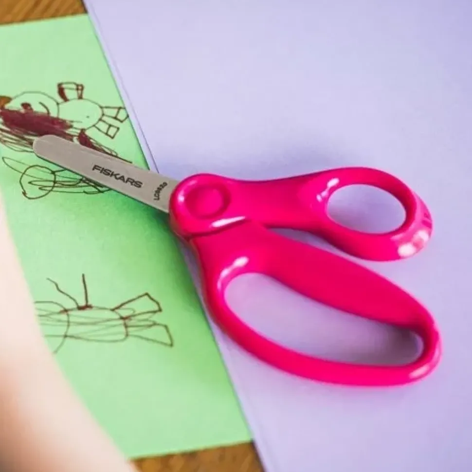 Tijeras Punta Redonda Rosa Fiskars 13 cm