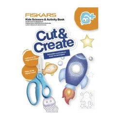 Tijeras Punta Redonda y Libro de Actividades Fiskars