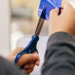 Tijeras School Azules Para Zurdos Fiskars 18cm