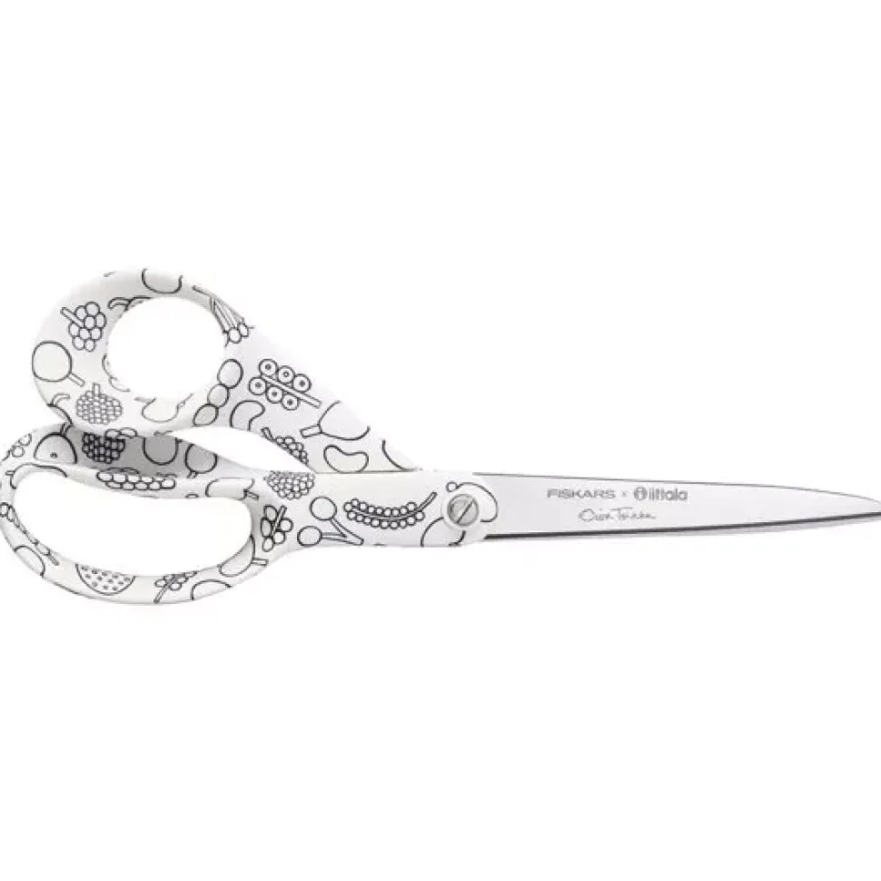 Tijeras Universales X Iittala Frutta Blanco y Negro Fiskars 21cm