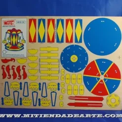 Tiovivo-15 Kits Recortables Serigrafiados de Marquetería 4010-15