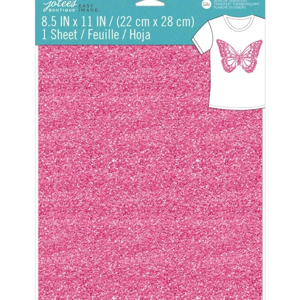 Transfer Para Tela Glitter Silhouette Pink Jolee's Boutique