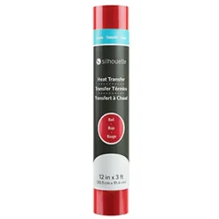 Transfer para tela Smooth Rojo Silhouette 12"