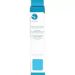 Transfer Para Tela Terciopelo Silhouette Azul Claro 9"