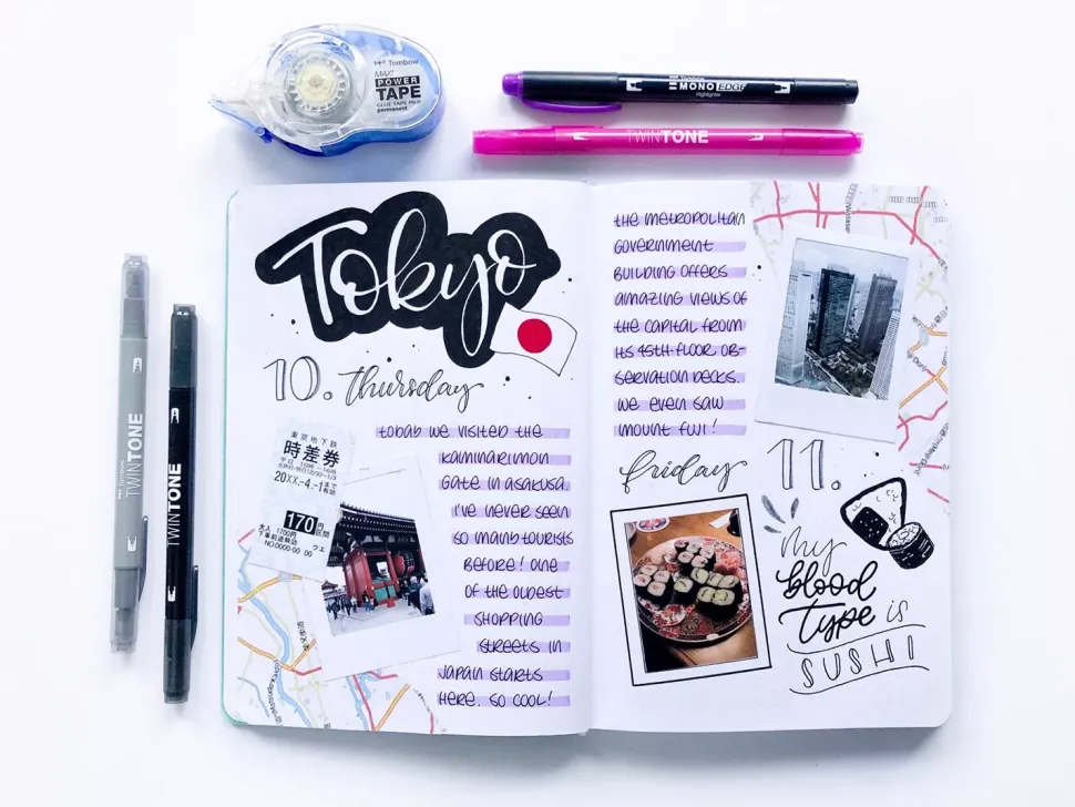 Travel Journal Set Tombow