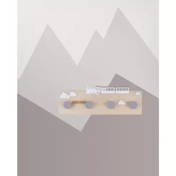 Trenes y Nubes de madera Rayher