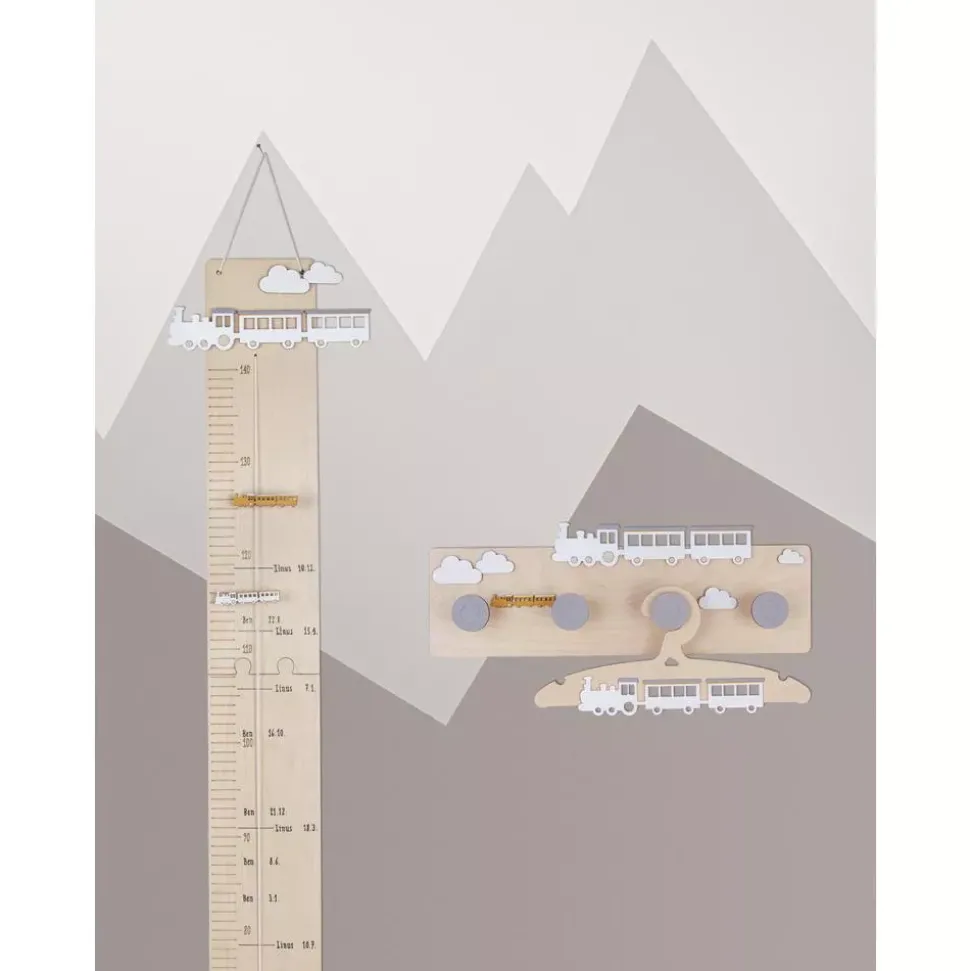 Trenes y Nubes de madera Rayher