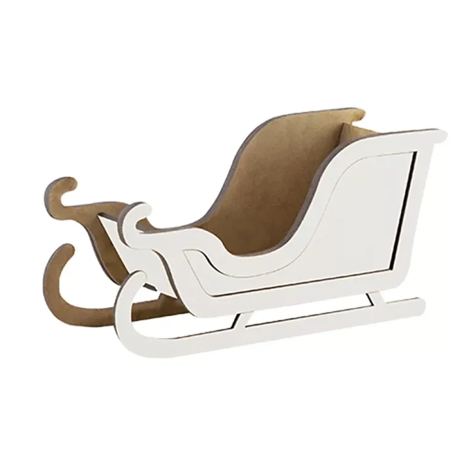 Trineo de madera 099 Blanco Fabrika Decoru