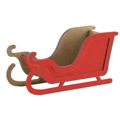 Trineo de madera 099 Rojo Fabrika Decoru