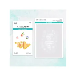 Troquel + stencil Floral Hello Spellbinders