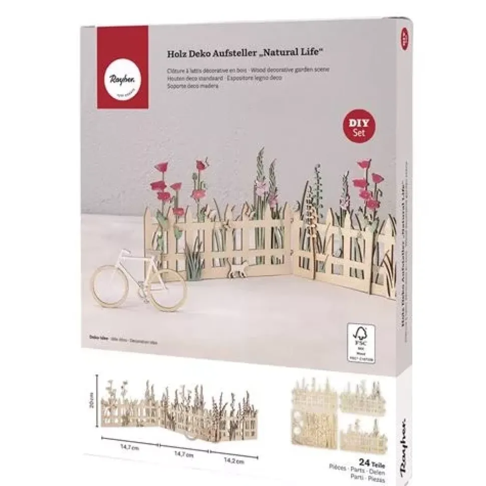 Valla de Madera para Decorar Rayher