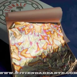 Variegatto azul 201 - Pan de oro oxidado en azul