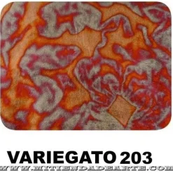 Variegatto rojo 203. Pan de oro oxidado en rojo
