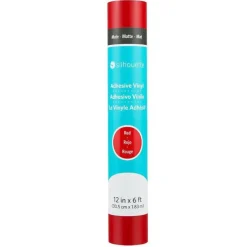 Vinilo adhesivo mate removible Rojo Silhouette 12"x6'