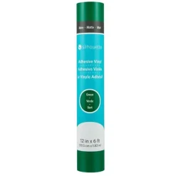 Vinilo adhesivo mate removible Verde Silhouette 12"x6'