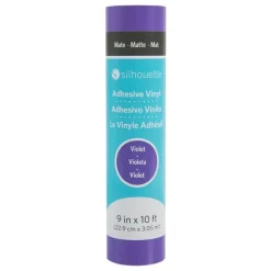 Vinilo adhesivo mate removible Violeta Silhouette 9"x10'