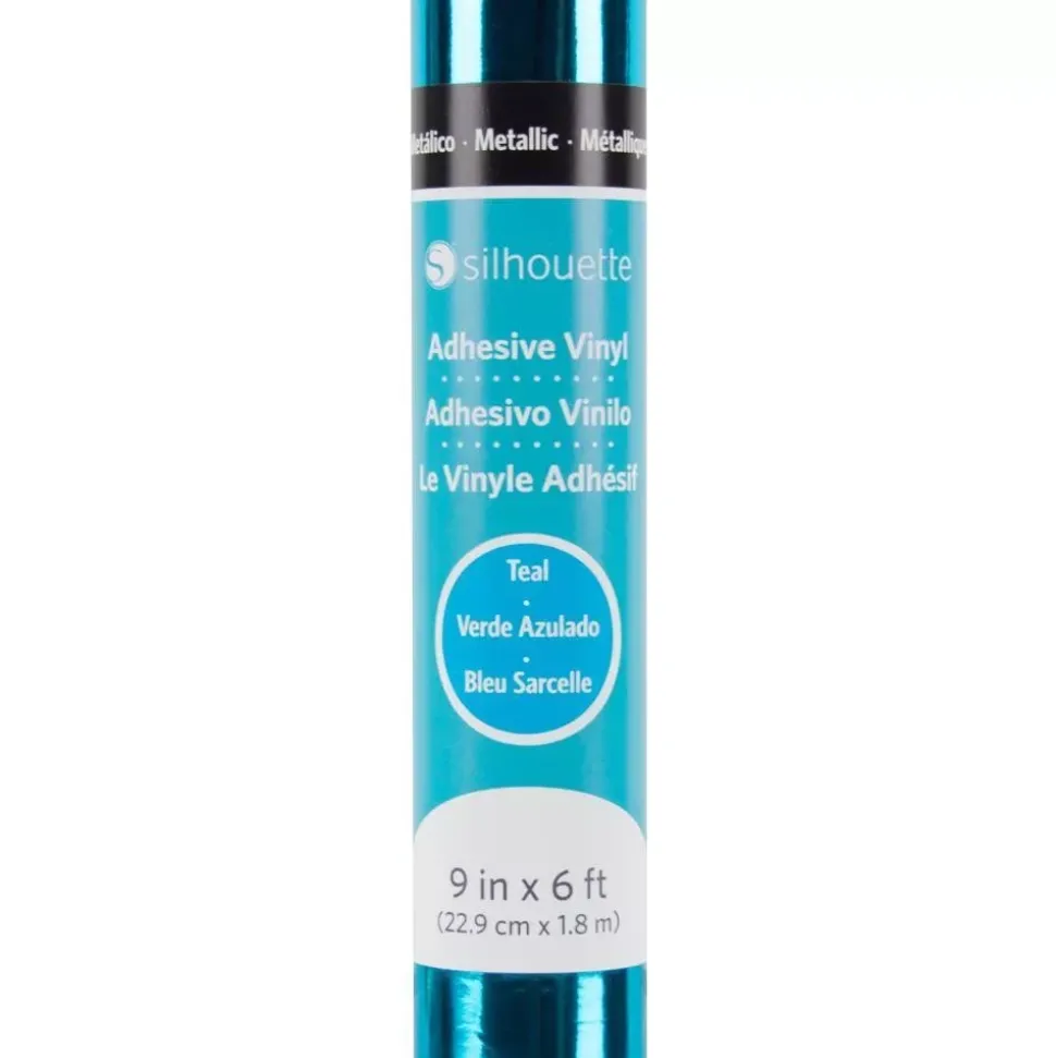 Vinilo Metálico Silhouette Turquesa 9"x6'
