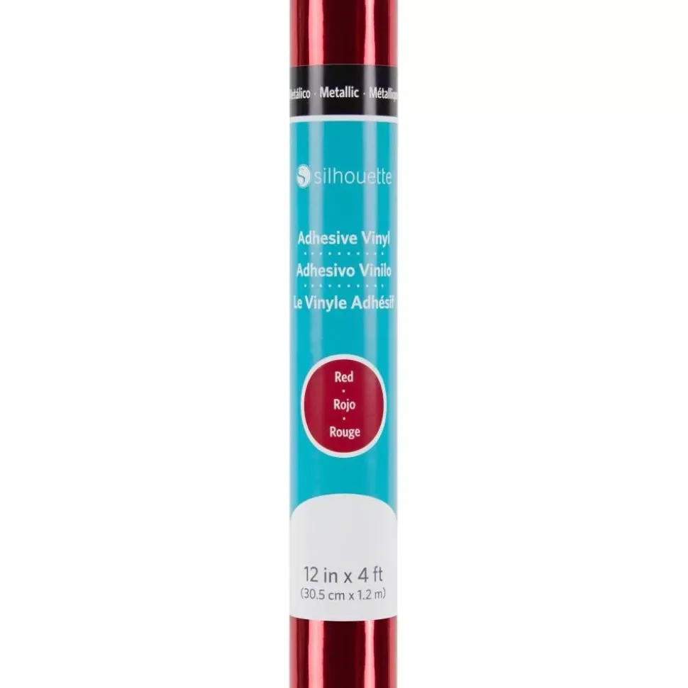 Vinilo Metálico Silhouette Rojo 12"x4'