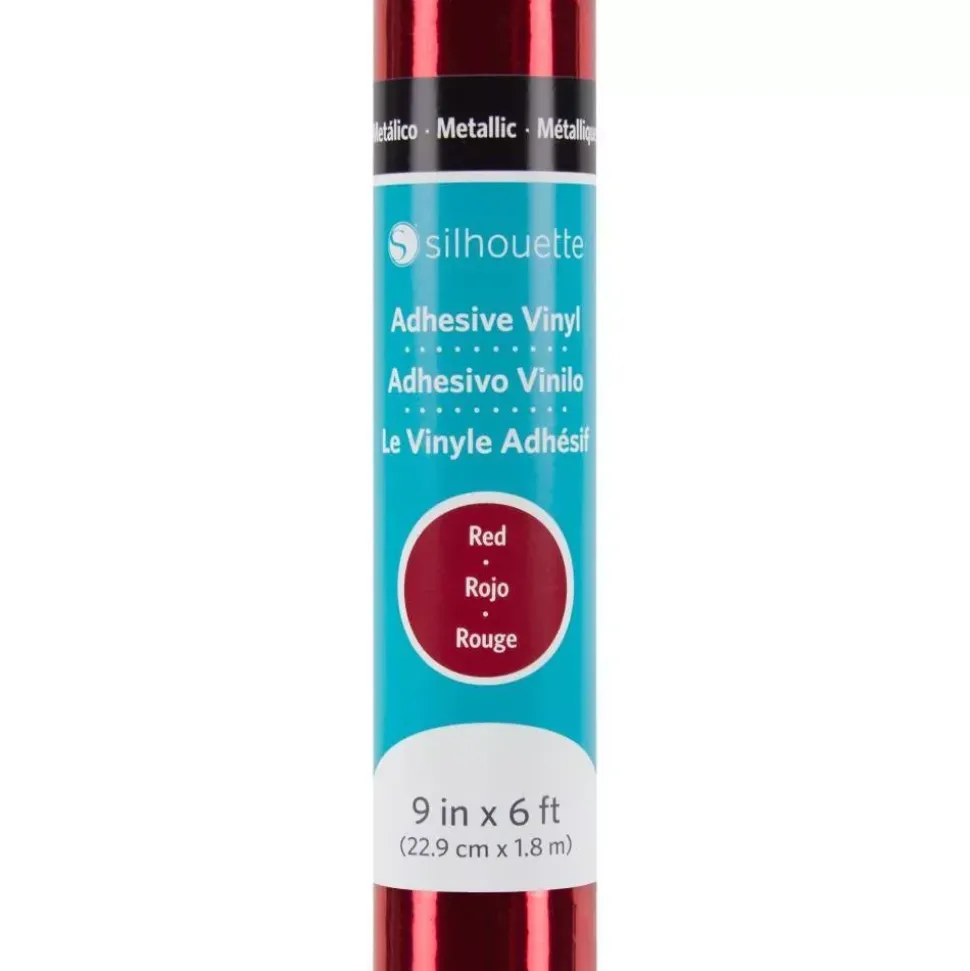Vinilo Metálico Silhouette Rojo 9"x6'