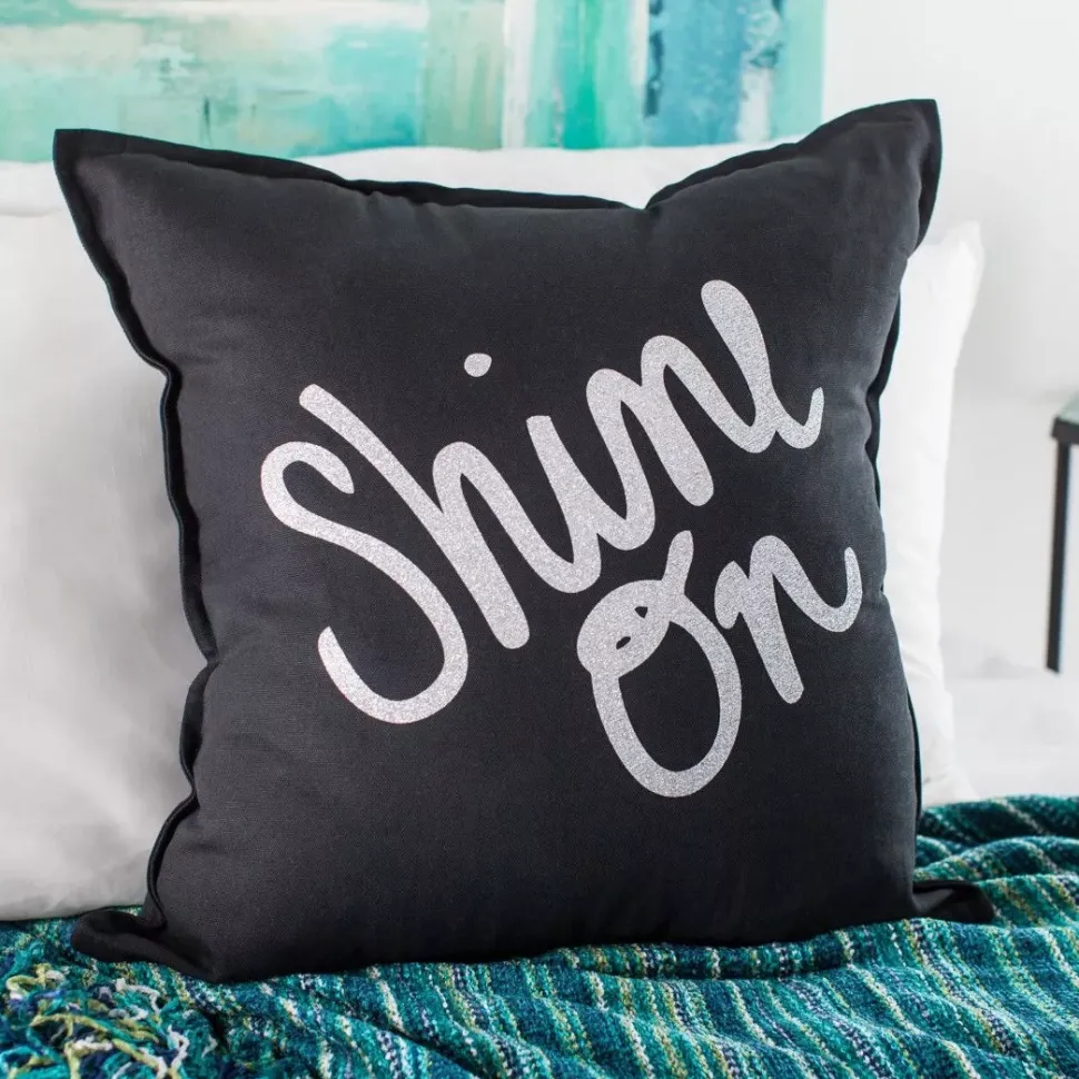 Vinilo Smart Iron On Termotransferible Glitter Plateado Cricut Maker 3/Explore 3 33x270cm