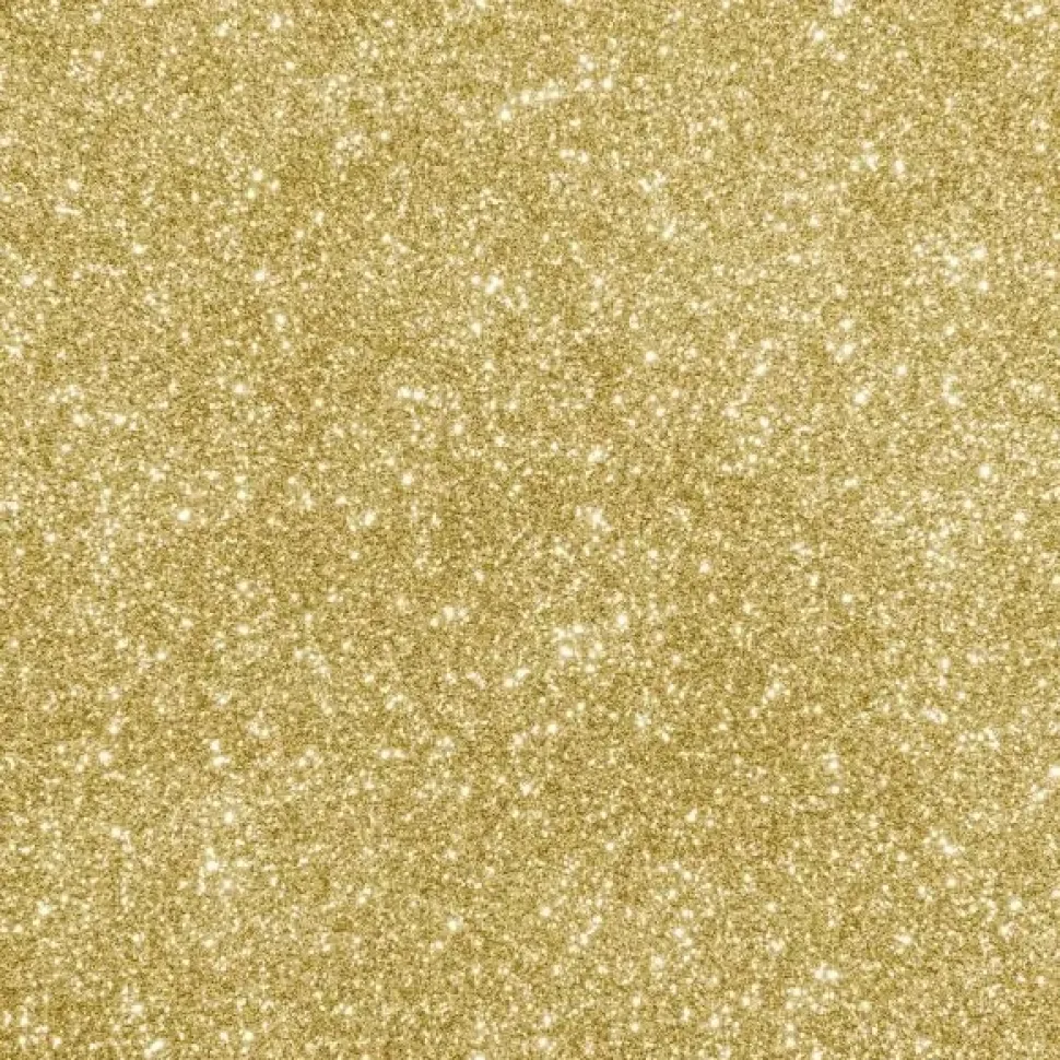 Vinilo Smart Iron On Termotransferible Glitter Dorado Cricut Joy 13x48cm