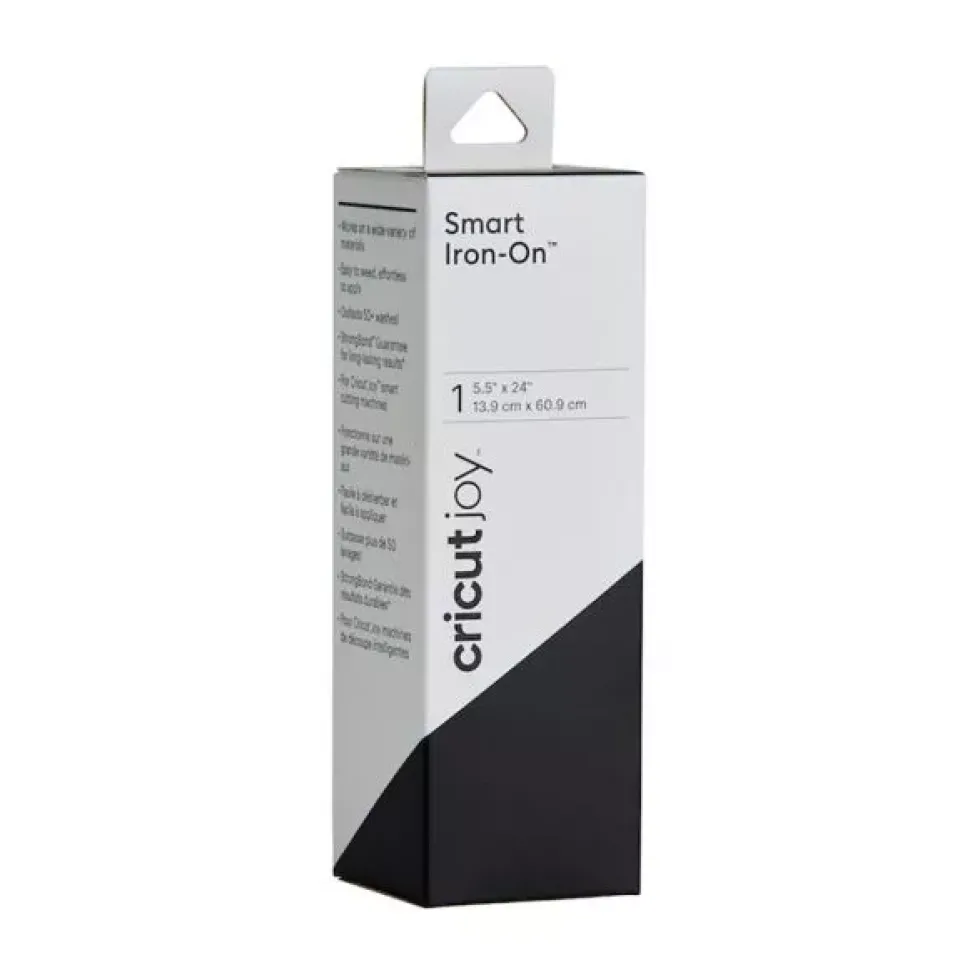 Vinilo Smart Iron On Termotransferible Negro Cricut Joy 13x60cm