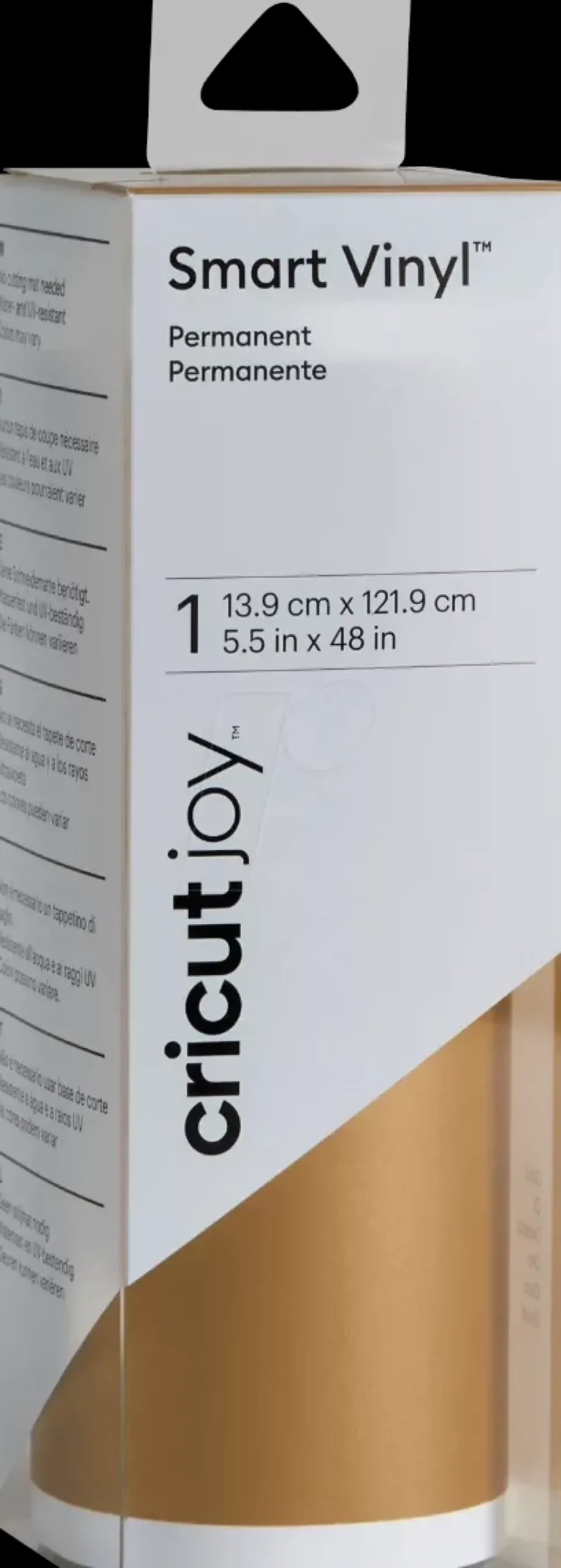 Vinilo Smart Permanente Glossy Dorado Cricut Joy 13x120cm