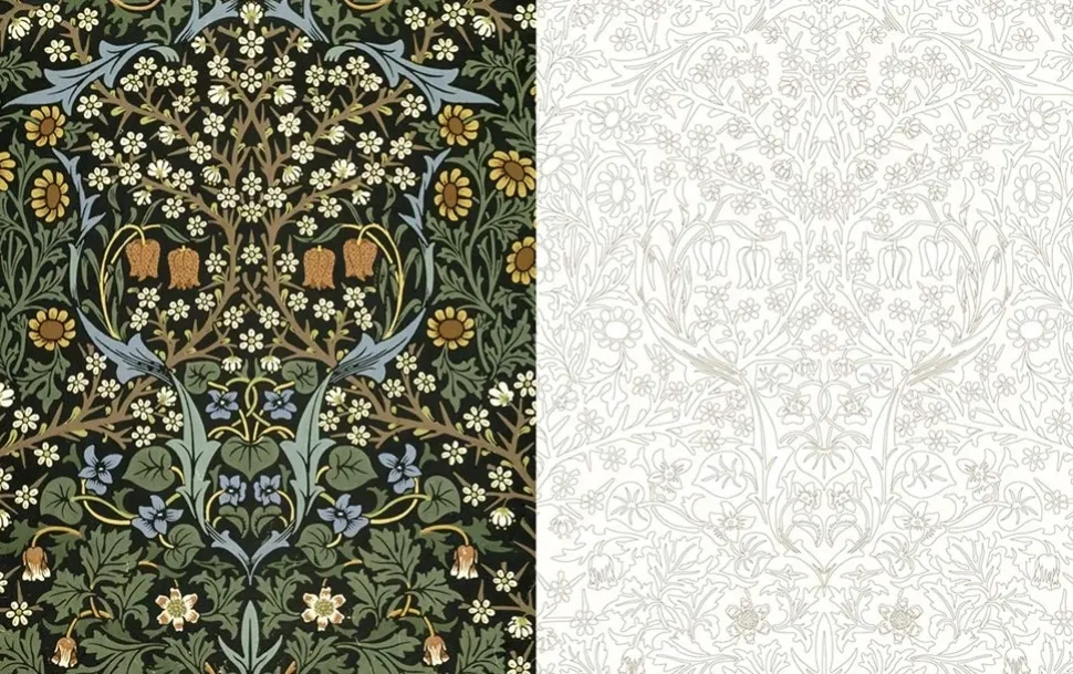 William Morris An Arts and Crafts Colouring Book