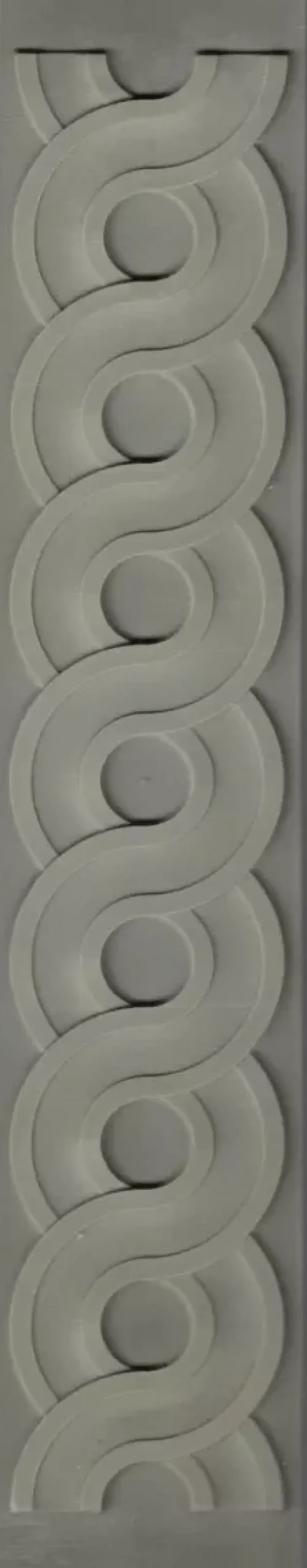 X-Molde Cenefa nudos Metalforma para Grabados